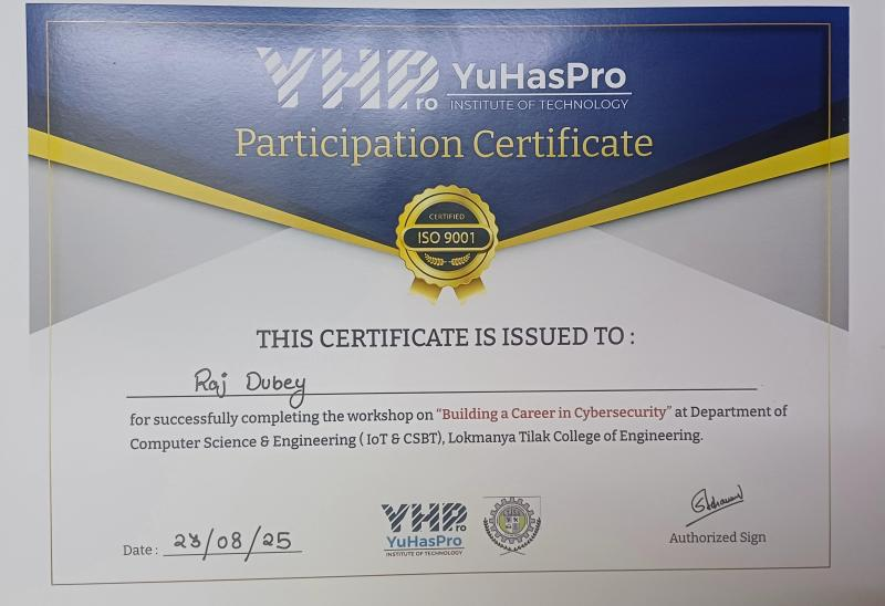 YHPro Certificate