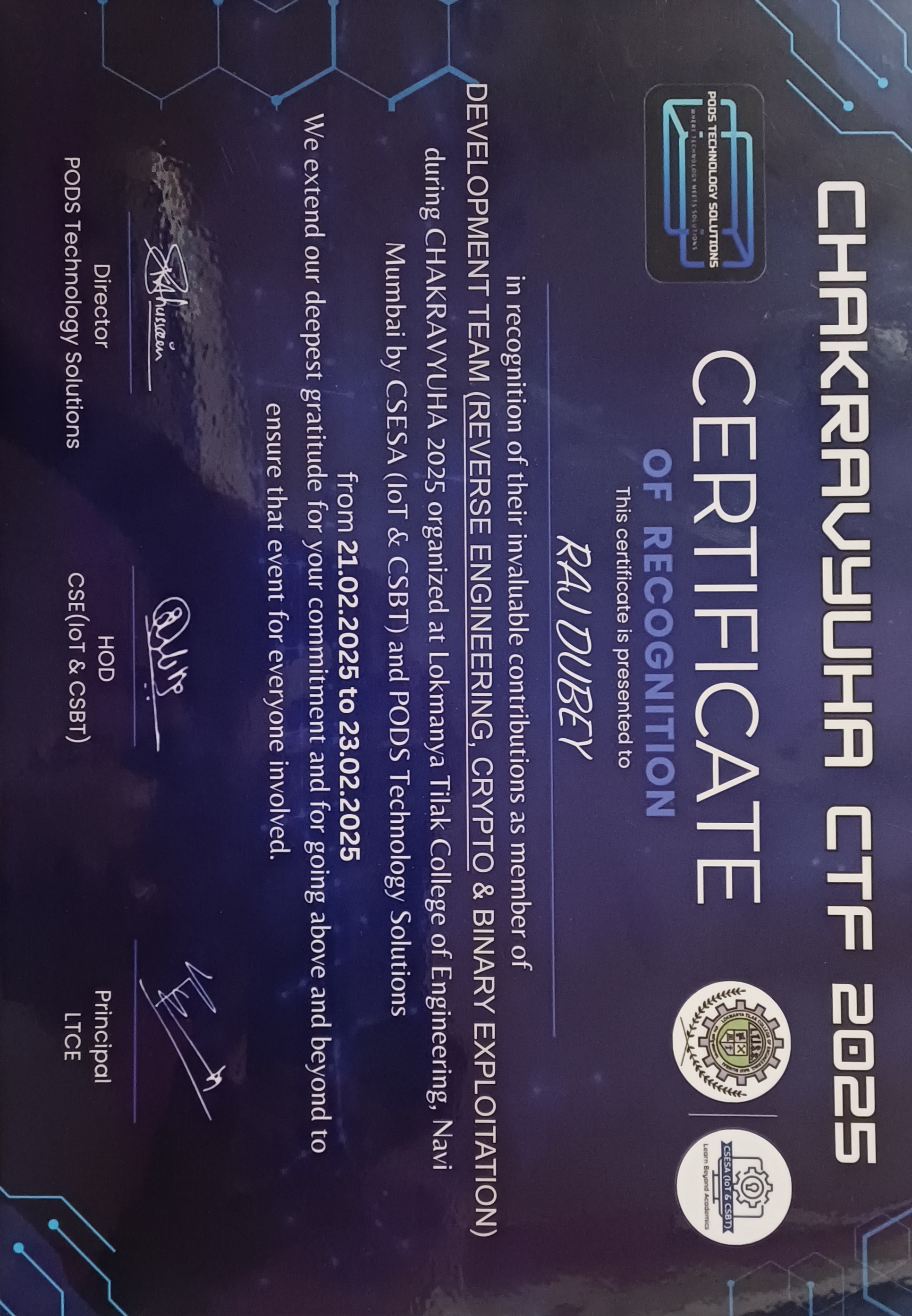 Chakravyuha CTF Challenge Development